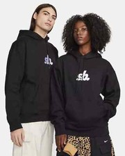 Nike SB Fleece Pullover Skate Hoodie Black Sportswear Unisex Sz S 2XL FN2498-010