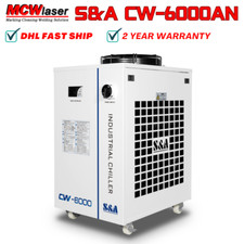 S&A CW-6000AN Industrial Water Chiller  for Laser Engraver 22KW CNC Spindle