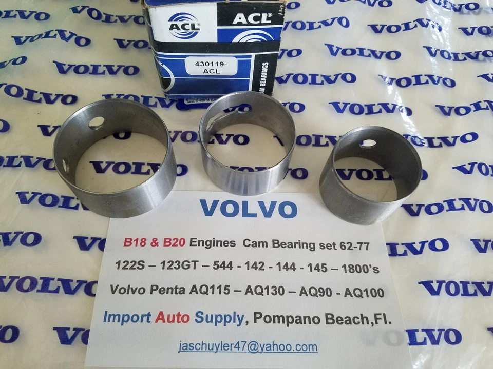 Volvo P1800's 122S - 140S - 544 - AQ130 - Motores B18 y B20 - Juego de cojinetes de leva  Foto 2 de 4