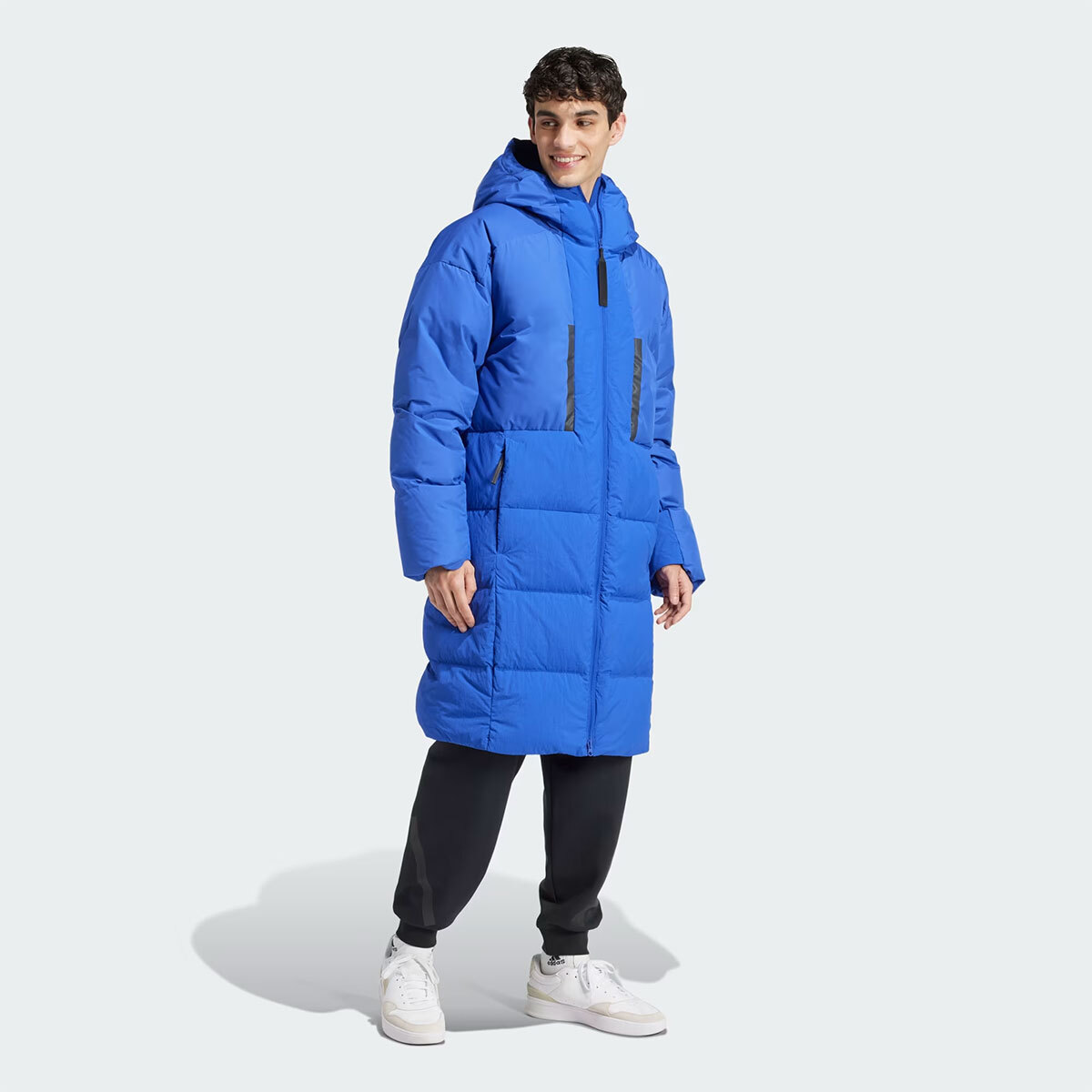 New Adidas Mens MYSHELTER DOWN PARKA JG1530 LUCID BLUE S-3XL ASIAN