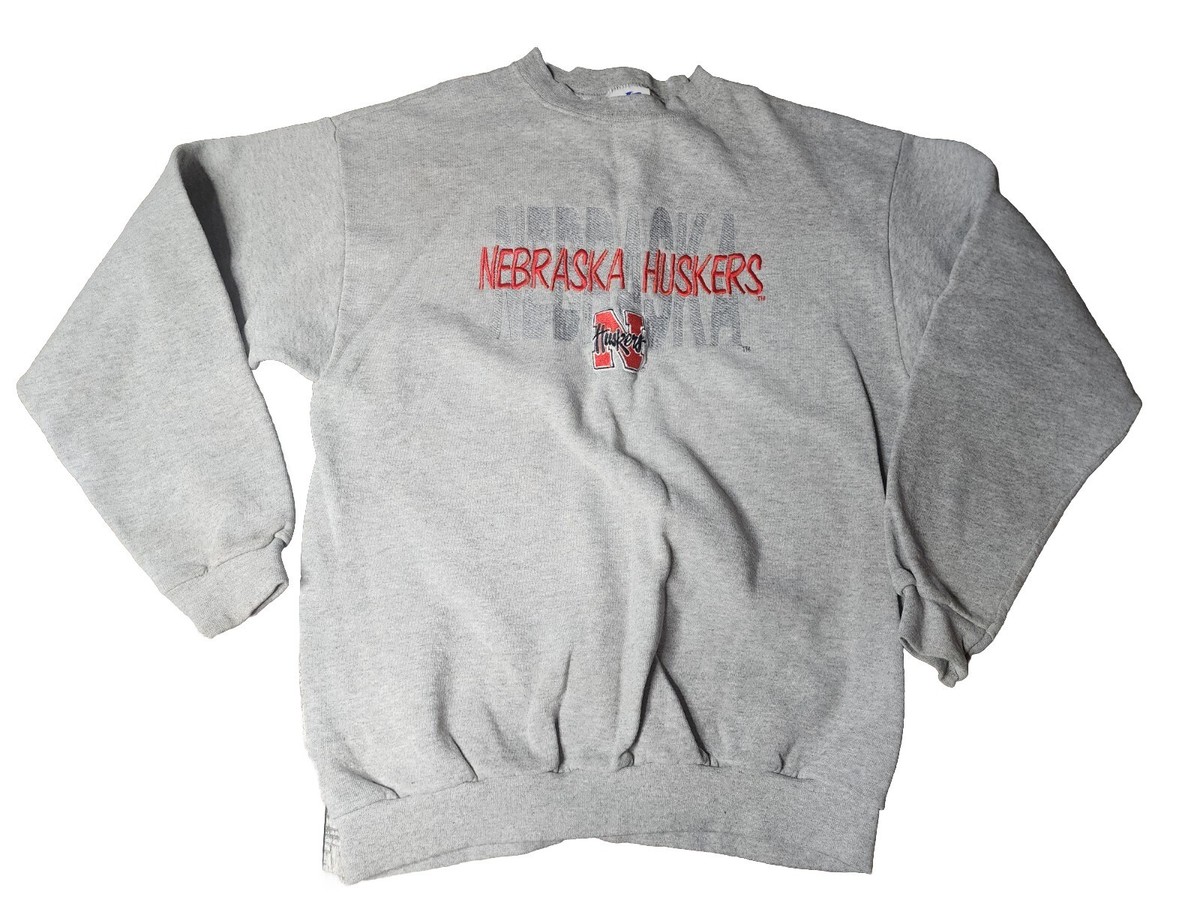 US古着スウェット logo athletic Huskers vintage Vintage Mens M Logo Athletic Nebraska Huskers Embroidered