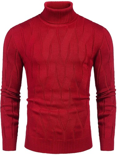 COOFANDY Men's Slim Fit Turtleneck 
