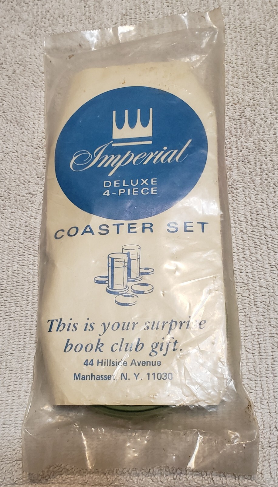 Manhasset New York Vintage Imperial Deluxe 4 - Piece Coaster Set Unopened