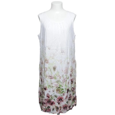 Street One, Kleid, Größe: 42, Weiß/Pink/Grün, Polyester/Viskose, Blumen #nIP