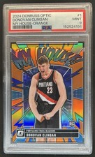 2024-25 Panini Donruss Optic Donovan Clingan My House RC Orange #/39 PSA 9