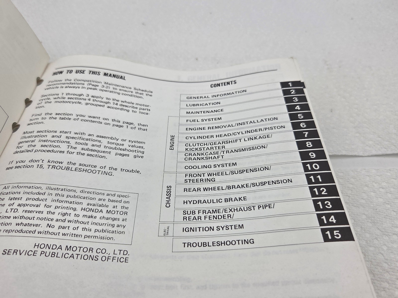 1985 1986 1987 1988 1989 1990 1991 Honda CR500R Service Manual Shop Repair OEM