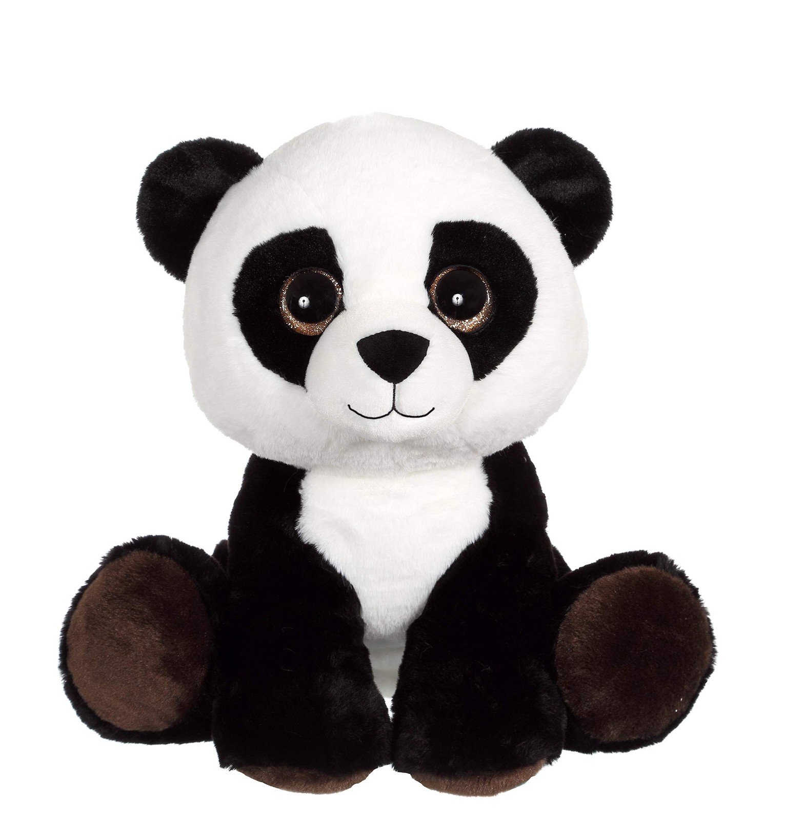 Panda Puppy Eyes Pets de 40 cm aux grands yeux brillants, peluche lavable pour de tendres câlins