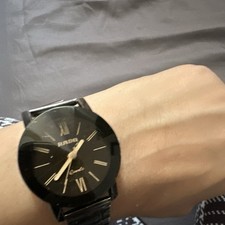 Rado Centrix Swiss Made Quartz Ceramic Black Dial Date 38mm Steel Bracelet