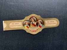 The Three Musketeers De Drie Musketiers Cigar Band  Vintage Original