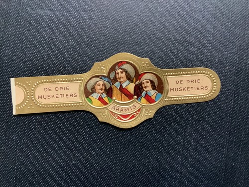 The Three Musketeers De Drie Musketiers Cigar Band  Vintage Original