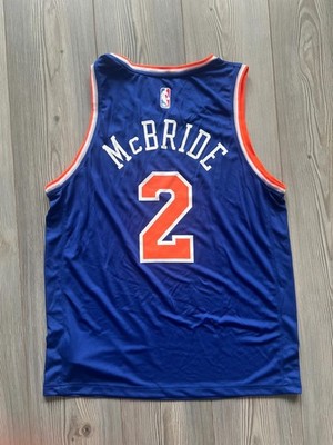 Fanatics New York Knicks NBA McBride Jersey Blank blau Neu ungetragen M