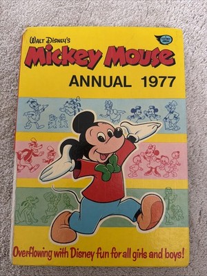 Vintage Hardback Children's Book - Walt Disney's Mickey Mouse Annual 1977