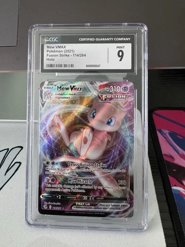 Mew Vmax 114/264 Fusion Strike Holo CGC Mint 9