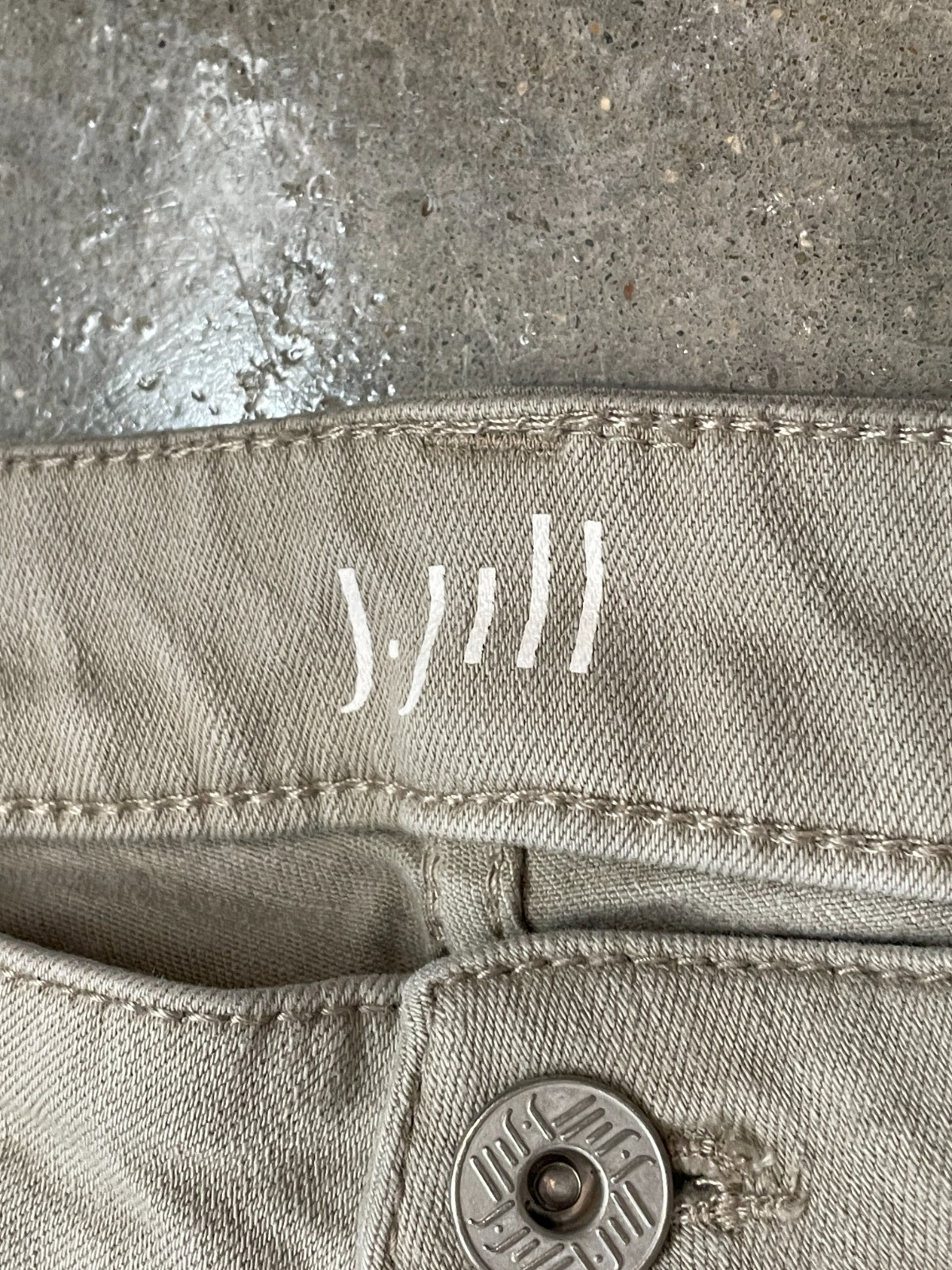 J.Jill Slim Boyfriend Jeans Pants Womens 12 Tan Stretch Straight Fit Casual thumbnail 5