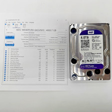 WD Purple 4TB WD40PURZ-85TTDY0 3.5" 5400 RPM SATA 6Gb/s Surveillance Hard Drive