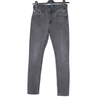 SCOTCH & SODA Herren Jeans Größe W28 L30 Slim Grau Tapered Zip Fly Stretch