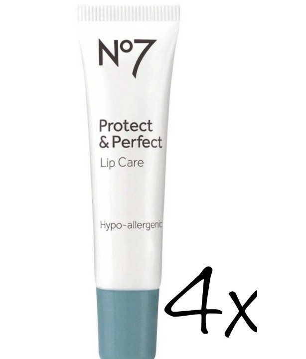 4x 10ml No7 Protect & Perfect Lip Care 10ml Sensitive Skin Total 40ml Original
