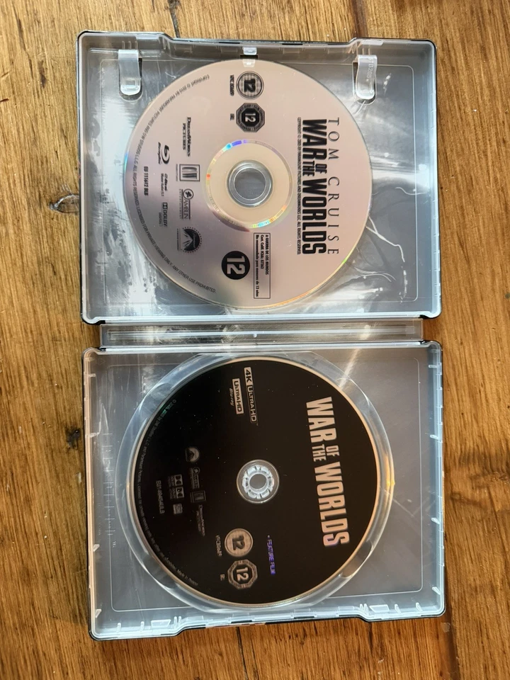 GM513 WAR OF THE WORLDS (2005)  UK EXCLUSIVE 4K BLU RAY STEELBOOK TOM CRUISE - Image 3 of 3