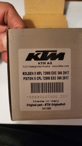 KTM OEM New Piston II & Ring Kit 71.925 55630107000 17 - 25 300 XC XCW SX - Picture 4 of 4