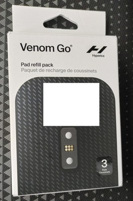 Hyperice Venom Go Heat + Vibration Pad Refill 3-Pack Black NEW Replacement