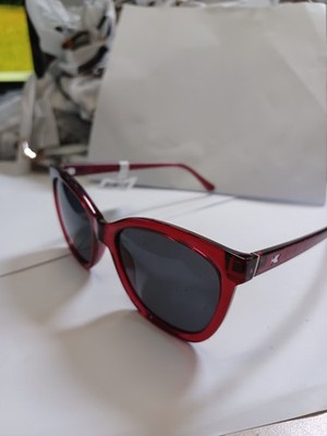 Knockaround Deja Views Polarized Cat Eye Versatile, Black Cherry / Smoke