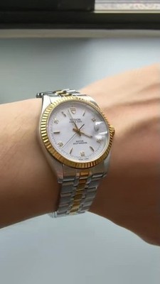 Tudor Prince Date White 5- Dia Dial 74033 Men's Watch Automatic