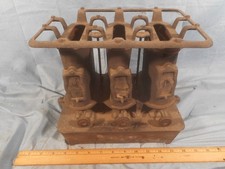Antique/VTG Cast Iron 1895 CLEVELAND FOUNDRY CO. Sad Iron Heater 3 Burner Stove