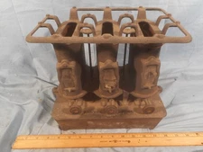 Antique/VTG Cast Iron 1895 CLEVELAND FOUNDRY CO. Sad Iron Heater 3 Burner Stove