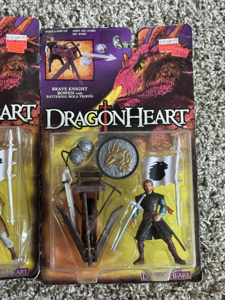 Figuras de acción Kenner Dragon Heart Bowen Hewe 1995 de colección selladas Foto 3 de 4