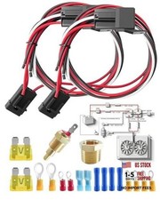 Dual Electric Fan Relay Kit Fits 10-16 Cooling Fans 12v 40a Dual Electric Fan Relay Kit Fits 10-16 Cooling Fans 12v 40a