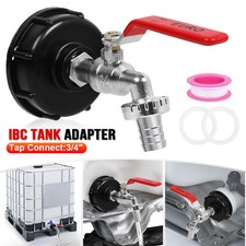 IBC Tank Adapter Connector S60X6 To Garden Tap /W 3/4" Hose Fitting Fuel Water