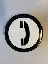 Vintage Double Sided Porcelain  Public Phone