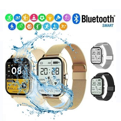 Smartwatch für Damen & Herren   mit Herzfrequenz, Blutdruck, Schrittzähler