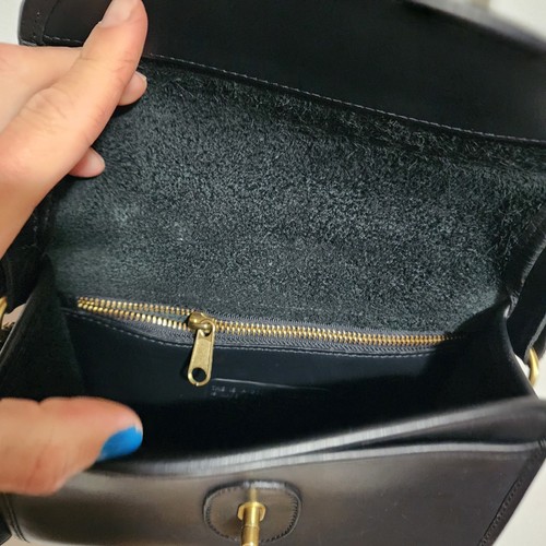 ​Vtg COACH City Bag 9097 Black Glove Tanned Leather Crossbody Turnlock 90s 80s  by Coach, Size 90, $200 - Photo 5
