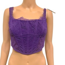 Victoria's Secret large Dream Angels lace corset top BC 3192