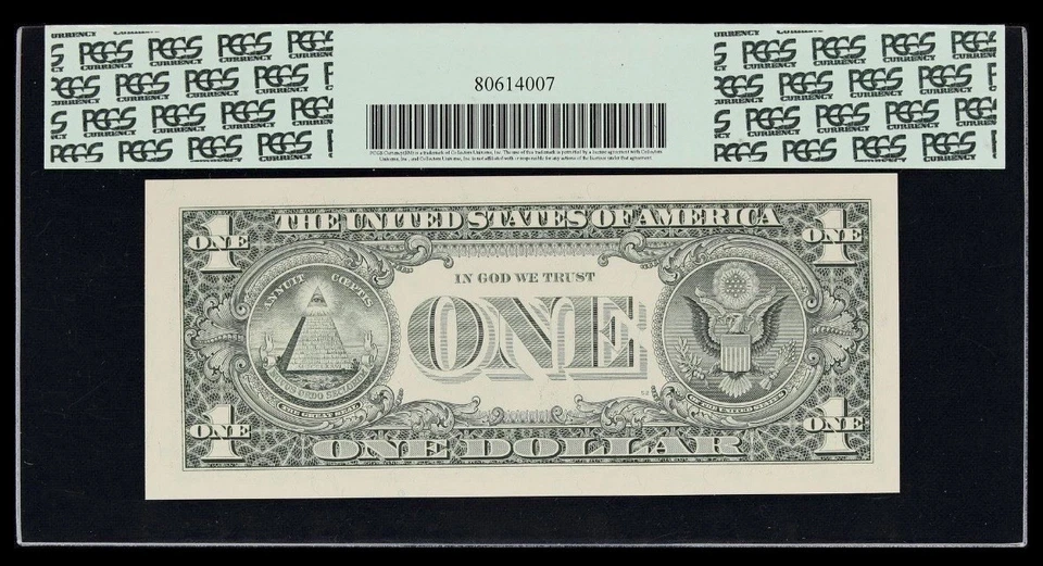 TRUE BINARY Serial Number 10011000 PCGS 65 PPQ GEM UNCIRCULATED 2003 $1 Dollar - Image 2 of 2