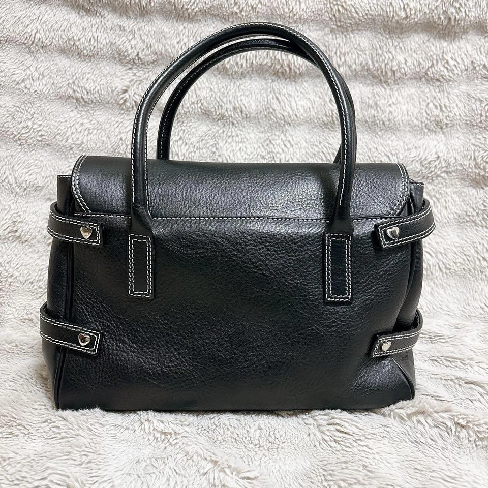 Luella Gisele Cartera Bolso de Mano Bolso de Mano Cartera Cuero en Negro Y2K USADO Buen Estado Foto 3 de 4