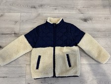 Janie And Jack Quilted Sherpa Jacket Kids Size 5-6