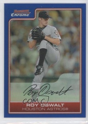 2006 Bowman Chrome Blue Refractor 111/150 Roy Oswalt #139 0v1