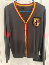 Harry Potter Gryffindor Embroider Crest Academia Sweater Cardigan Women's M