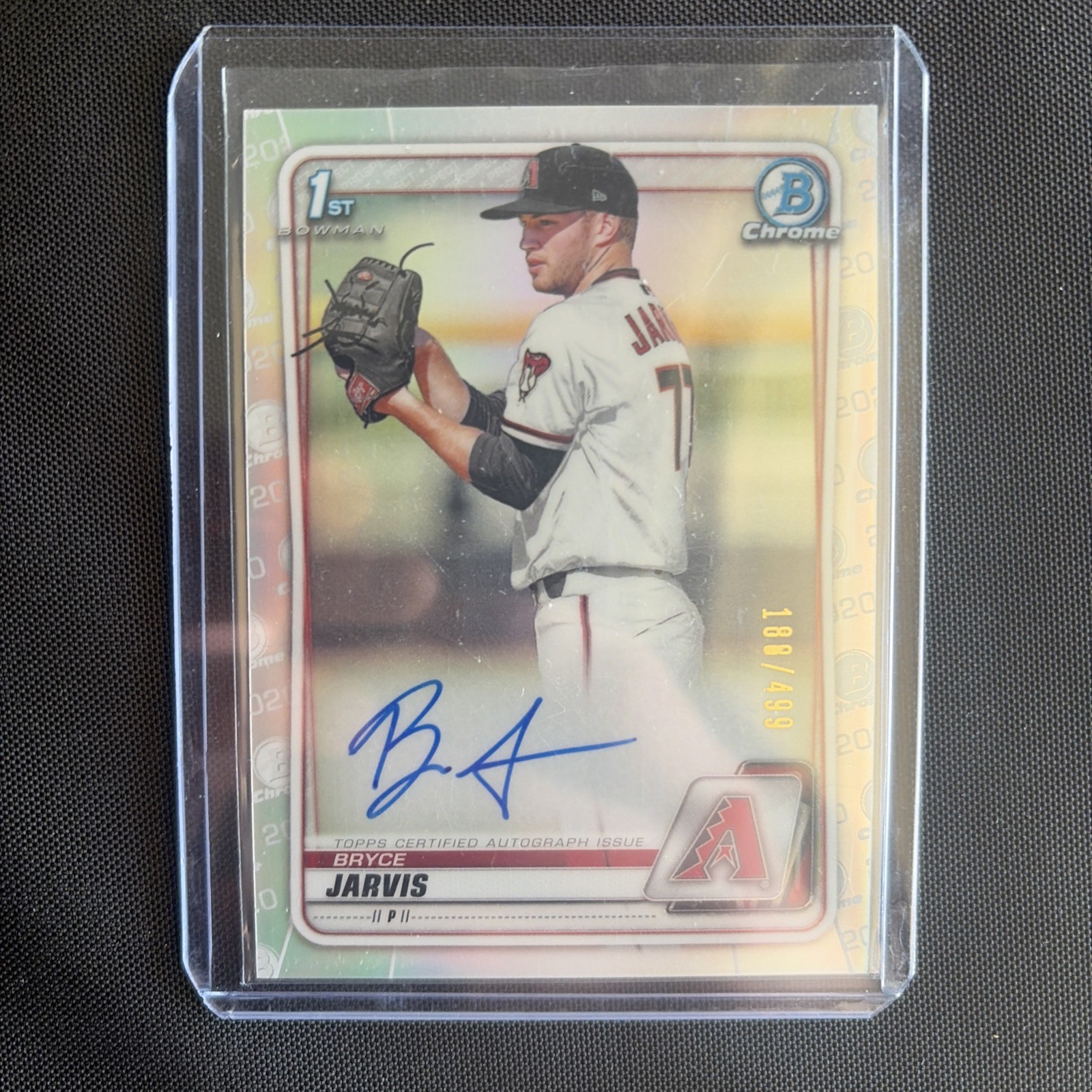 2020 Bowman Draft Chrome Bryce Jarvis Refractor Auto /499 #CDA-BJA