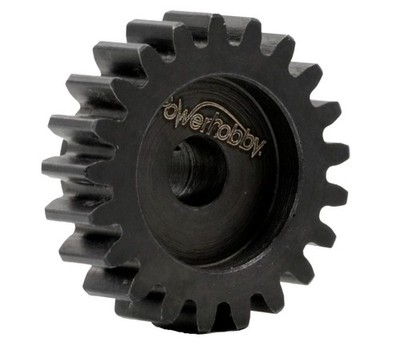 Powerhobby Hardened Steel 19T Mod1 5mm Pinion Gear Mod 1 Speed Run / Drag Racing
