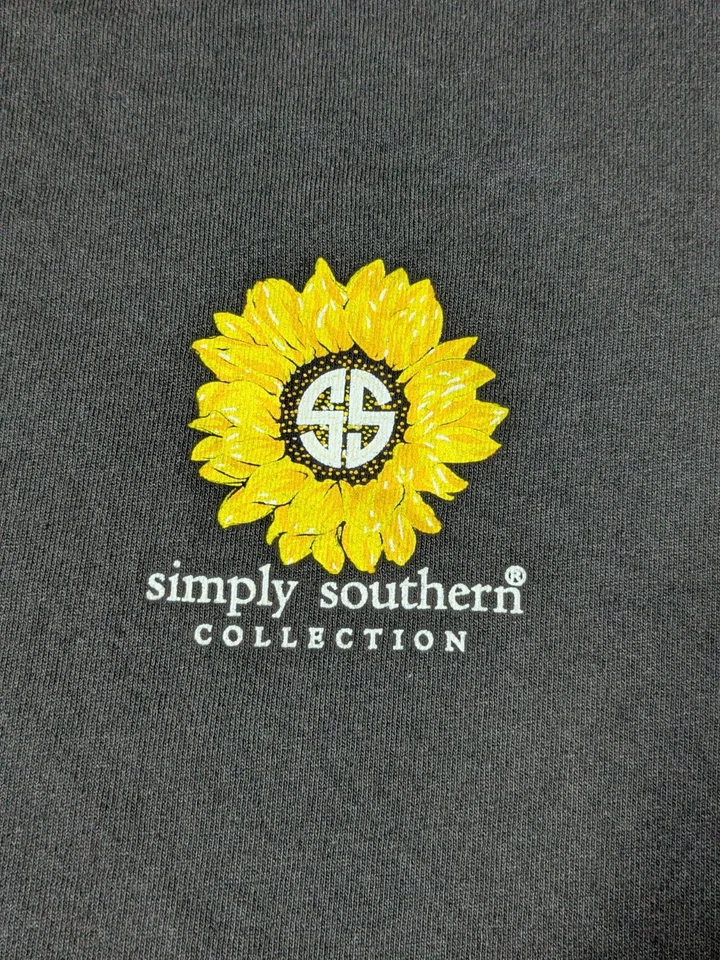 ПРОСТО ЮЖНОЙ BE KIND подсолнухи взрослых средний черный счастливой жизни формула футболка - Изображение 4 из 4