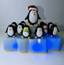 Gemmy Vintage Jump Around Penguins Iceberg House Of Pain  Music Animated Musical