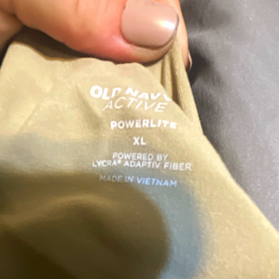 Old Navy Active PowerLite Women's Full Slip Solid Beige Lycra Regular XL