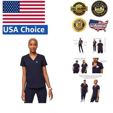 Stylish Catarina Medical Scrub Top for Women - 1 Pocket, Anti-Wrinkle, X-Large