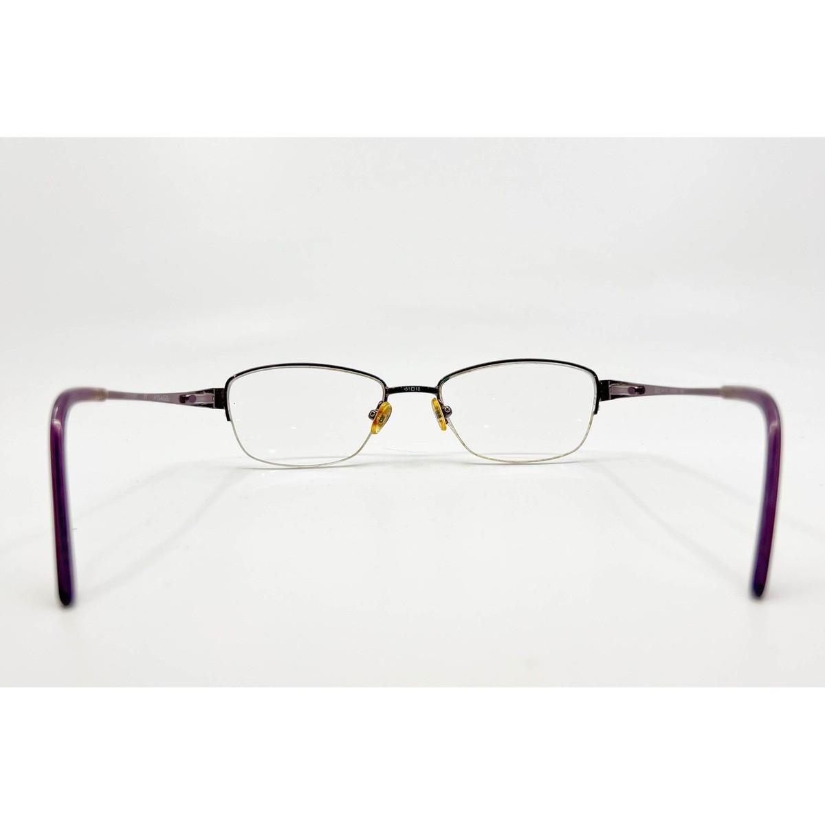 Visage Purple Metal Semi Rimless Eyeglasses Frames E203 PUR 51-18