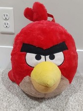 Angry Birds Red Bird 12" Backpack Plush Red Backpack Clip