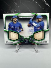 2021 Topps Tribute Dual Relics Vladimir Guerrero / Bo Bichette DR2-BG /99 Jays