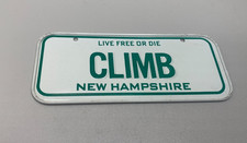 Vintage OHIO OH-HI Tin Metal Cereal Premium Mini License Plate 5" x 2" 1990
